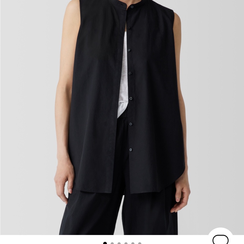 Eileen Fisher Black Sleeveless Top